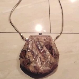 Snake skin shoulder bag
